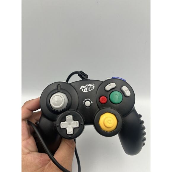 Controller MadCatz 5616 Black for Nintendo GameCube Console Video Game System - Picture 4 of 5